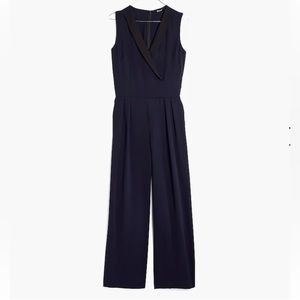 Madewell Navy blue Tux Jumpsuit Size 0 NWT